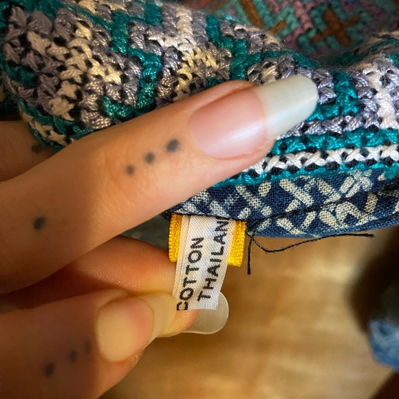 Embroidered Reversible Zip Jacket with Indigo Block Print & Stitchwork - Picture 8 of 12